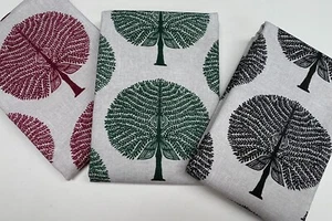 Mulberry Tree 100% Cotton Fabric Natural Home Decor Curtains Material 55" Wide - Picture 1 of 26