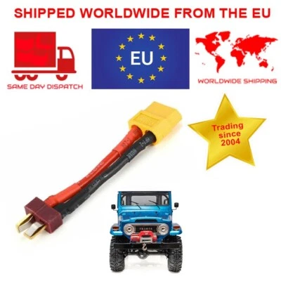 XT60 T-plug Deans Style Lipo Male adaptor Battery T Plug Silicone Wire Connector - Image 1 of 4