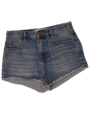 Pantalones cortos de mezclilla para mujer ZARA EU 36 XS W27 azul algodón BA01 Foto 1 de 3