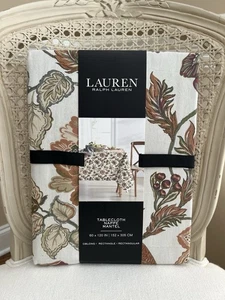 Lauren Ralph Lauren Fall Leaves Multicolor 60”x120” Tablecloth NEW - Picture 1 of 3