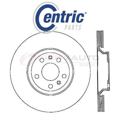 Centric C-TEK Disc Brake Rotor for 2012 Bentley Continental 6.0L W12 - Kit gj Foto 1 de 4