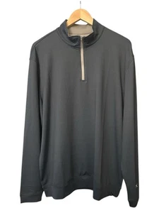 NWT Kenneth Cole Golf 1/4 Zip Pullover Stretch Wicking Navy Geometric XL - Picture 1 of 10