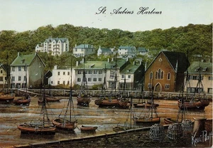 (cb90) St Aubins Harbour Jersey - Channel Islands Postcard - Picture 1 of 2