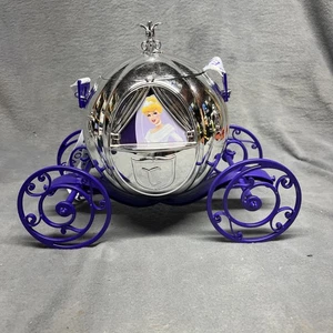 Disney 100 Years of Wonder Cinderella Carriage Popcorn Bucket Silver Purple - Picture 1 of 5