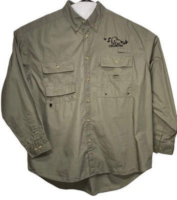 Duck Unlimited Men's Green Fly Fishing Shirt 2XL - Image 1 of 4