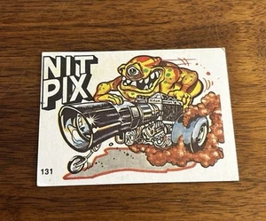 1970 Oddest Odd Rods #131 Nit Pix FAN ART on back! - Picture 1 of 2
