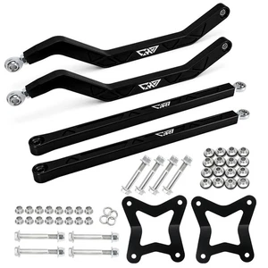 For 14-25 Polaris RZR XP 1000 High Clearance Boxed Rear Radius Arms Set Black - Picture 1 of 15