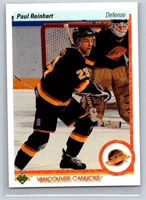 1990-91 Upper Deck #110 Paul Reinhart Vancouver Canucks - Image 1 of 2