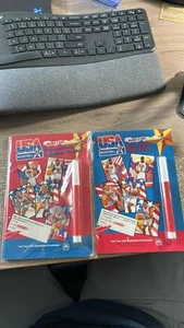 1991 USA BASKETBALL - Mark & See Blue & Red Books - Uncut Card Sheets - MT RARE - Picture 1 of 3