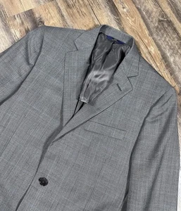 Brooks Brothers Sport Coat 39S Gray Blue Plaid 346 Fitzgerald Fit Wool Jacket - Picture 1 of 10