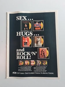 Sex Hugs Rock N Roll Cd Video Inxs 90s MUSIC Album ADVERT 9X12" POSTER - Picture 1 of 1