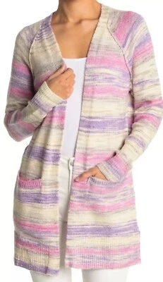 NWT Lucky Brand Long Line Cardigan Blazer Open Duster Sweater Sz XL Boho - Image 1 of 4