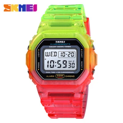 SKMEI Girls Watch Fashion Digital Wristwatch Outdoor Student Boys Sport Watches - Image 1 of 4