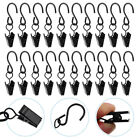  20 Pcs S-shaped Hook Clamps Hanging Laundry Hooks Clip Curtain