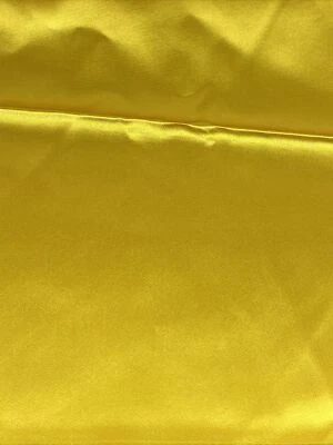 1.5 yard Yellow Soft Satin Fabric 44" Wide - Image 1 of 4