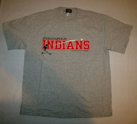 Indianapolis Indians International League MiLB Gray CH Sport T-Shirt Men's Large Cover