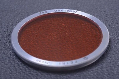 ✅ PETRI ORANGE 056 YA3 49MM FILTER GENUINE VINTAGE LENS OR CAMERA SCREW IN 17-3 - Image 1 of 2