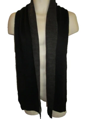 Alfani черный серый двусторонний вязаный шарф новый 9 «x 65» - Изображение 1 из 4
