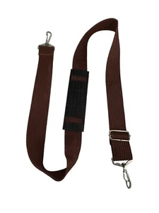 Shoulder Strap with Attachment Hooks Brown Adjustable For Luggage and More - Picture 1 of 8