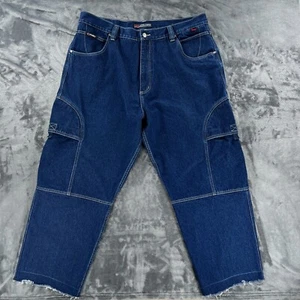 FUBU The Collection Herren 40x30 Vintage 90 Y2K Cargo Carpenter Jeans Baggy Skate Denim - Bild 1 von 13