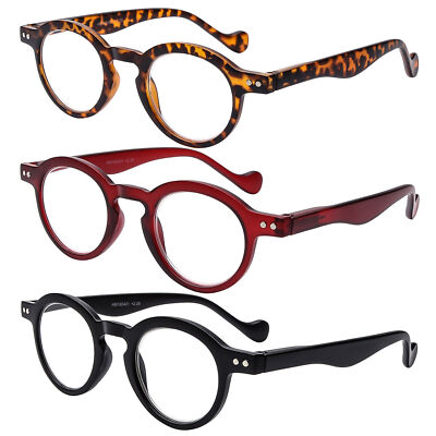 Aazon.co: Hubeye Half Frae Reading Glasses etal Sli Half oon Lens