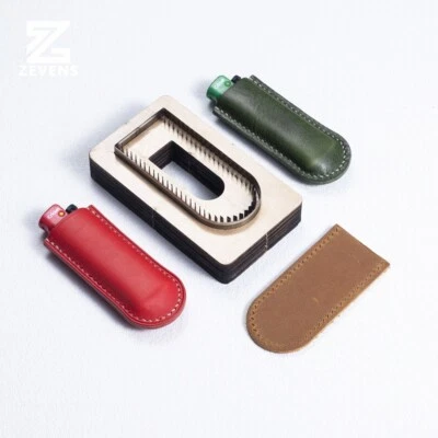 Lighter Holder Case Cover Sleeve Pouch Leather Cutting Die Template Pattern DIY - Image 1 of 4