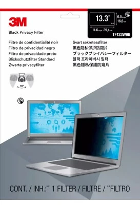 Job Lot 3M Privacy Filter for 13.3" Widescreen Standard Fit x 10 PF133W9B  - Image 1 of 4