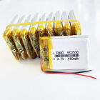 10 x 3.7V 450mAh Lipo Rechargeable Battery 602530 For MP3 MID DVD GPS Bluetooth