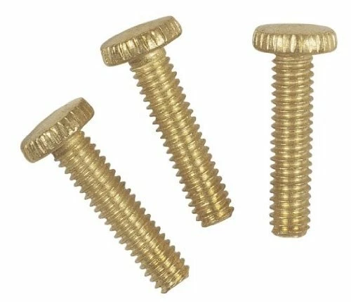 Westinghouse 7063200 Brass Plated Knurled Light Fixture Screws 3 Count - Image 1 of 1