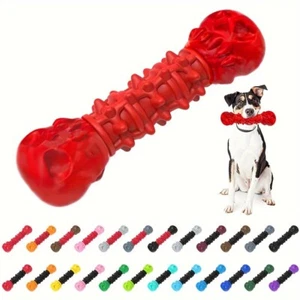 Dog Chew Toys for Aggressive Chewer Rubber Bone Pet Teeth Cleaning Dog Toy - Picture 1 of 6