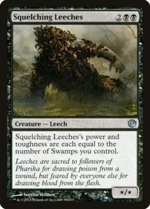 MTG UC REGULAR JOU: JOURNEY INTO NYX -NM- SQUELCHING LEECHES 84/165 - Picture 1 of 1