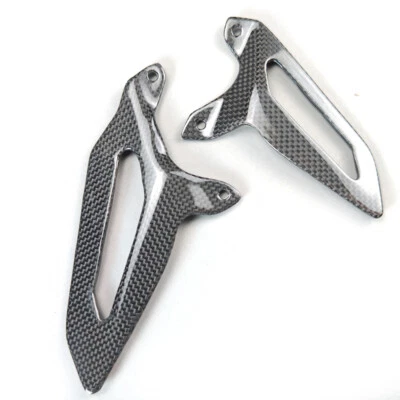Para Ducati 899 959 1199 1299 Panigale V2 Fibra de Carbono Talón Protector Pie Placas Foto 1 de 4