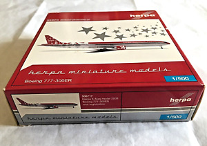 Herpa 1/500 - 506717 X-MAS Modell 2005 Boeing 777-300ER Limited. Edition - NEUF
