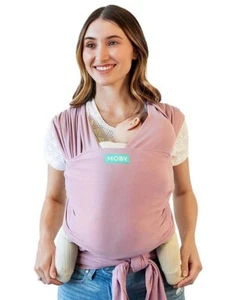Moby Wrap Baby Carrier in Pure Cotton Easy to Wear in Various Colors - Picture 1 of 11