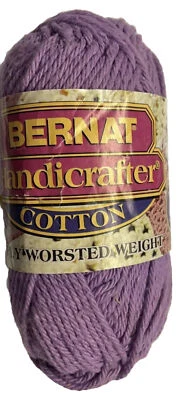 Lilac Cotton Yarn Bernat Yarn Handicrafter Purple Knitting Crochet Craft - Image 1 of 4