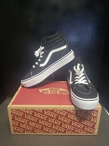 NEW Vans SK8-HI VN000D5IB8C Unisex Black High Top Casual Shoes - Picture 1 of 9