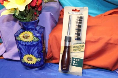Menards New Ratchet Drive Set Wooden Handle 4 Sockets 2 Bits Socket Adapte Sale* - Image 1 of 4