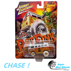 CHASE ! Johnny Lightning 1:64 - Zinger 1965 Volkswagen Samba Bus- Supercon