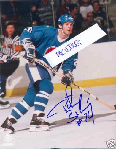 Peter Stastny Quebec Nordiques Autographed Signed 8x10 Photo COA HOF Autograph - Image 1 of 1