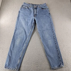 Levis Jeans Womens 30x27 Blue 512 High Rise Slim Taper Light Wash Red Tab Zip - Picture 1 of 16