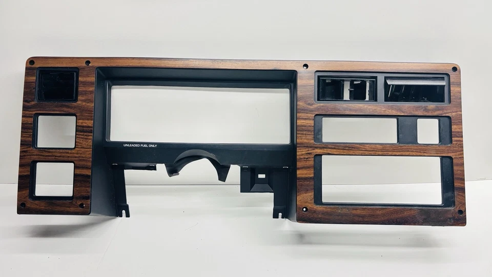 1987-1996 Dodge Dakota Cluster Dash Bezel Trim Panel Wood OEM 6635 - Image 1 of 4