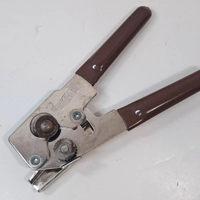 Vintage Swing Away Can Opener Brown rubber Grips Manual Swing-A-Way Bottle - Image 1 of 4