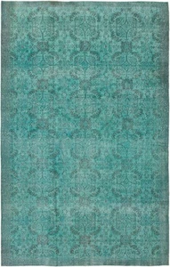 Vintage Hand-Knotted Area Rug 6'0" x 9'9" Traditional Wool Carpet - Picture 1 of 7