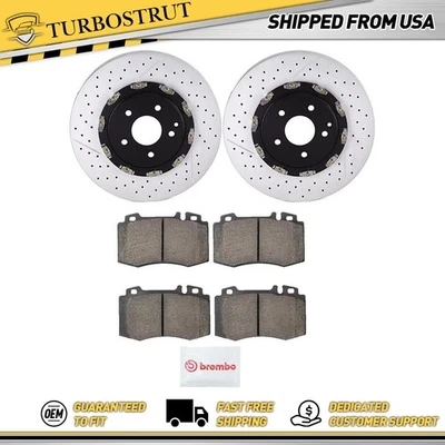 Kit de pastillas de rotores de freno delanteros para Mercedes-Benz SLK55 AMG 2005 2006 Foto 1 de 4