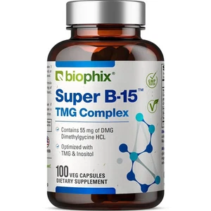 Biophix Super B-15 TMG DMG 100 mg 100 Vcaps - Picture 1 of 9