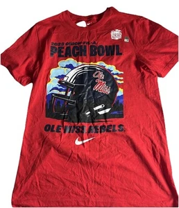 Nike Ole Miss Rebels Football 2023 Peach Bowl Bound T-Shirt Size Small - Picture 1 of 3