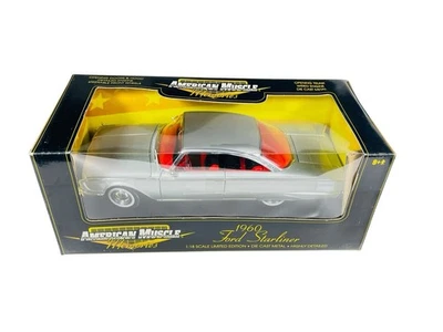 #32300 Ertl Memories Silver 1960 Ford Starliner ~ 1:18 2000 Sealed Diecast - Image 1 of 4