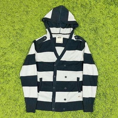 Vans Off The Wall Sudadera con Capucha a Rayas Cárdigan Skateboarding Skate- M Escena Gótica Foto 1 de 4