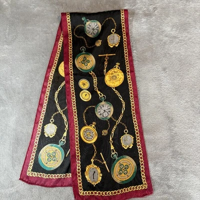 Reloj de Bolsillo Vintage Estampado Bufanda Cadena Hombre Mujer Años 90 Moda Retro Accesorio Foto 1 de 4