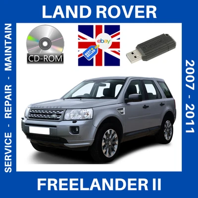 Land Rover Freelander 2 II Workshop Service & Repair manual 2007 - 2011 on CD - Image 1 of 2
